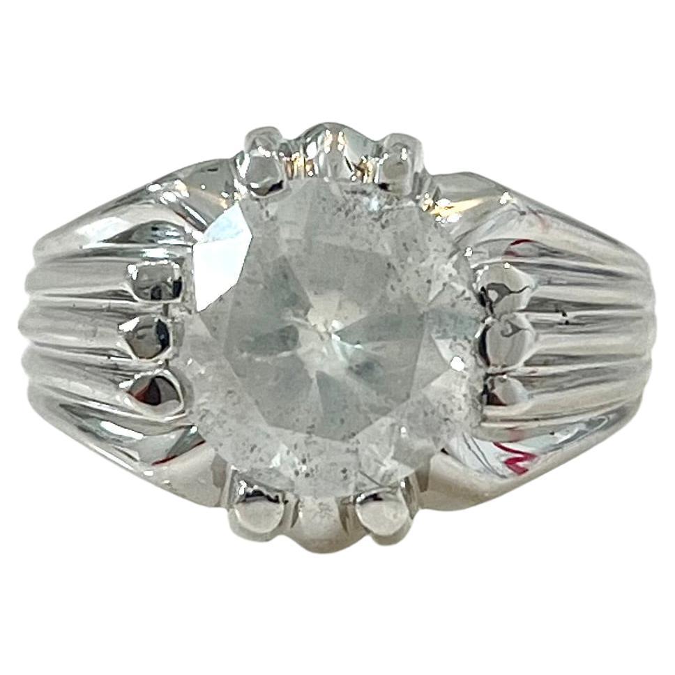 Tapered Solitaire Mens Wedding Ring In 950 Platinum | Fascinating Diamonds